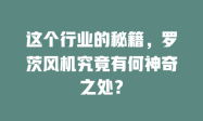 这个行业的秘籍，罗茨风机究竟有何神奇之处？